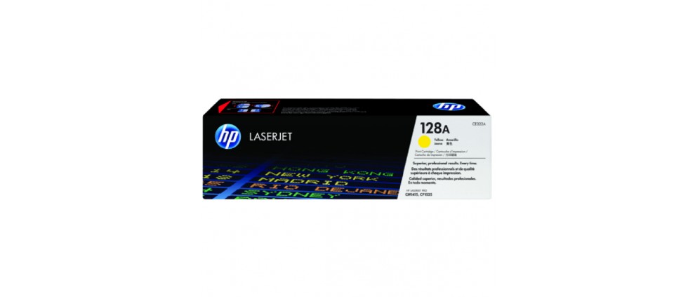 HP 128A Yellow Original LaserJet Toner Cartridge (CE322A) (1.3K)